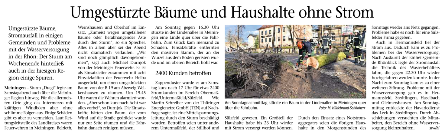 Tageblatt 2019 03 13 Sturm